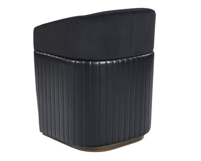 Sunpan - Irongate Genval Wheeled Lounge Chair - Abbington Black / Cantina Black - 105246 view 3