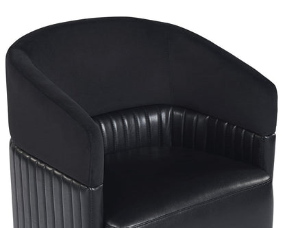 Sunpan - Irongate Genval Wheeled Lounge Chair - Abbington Black / Cantina Black - 105246 view 5