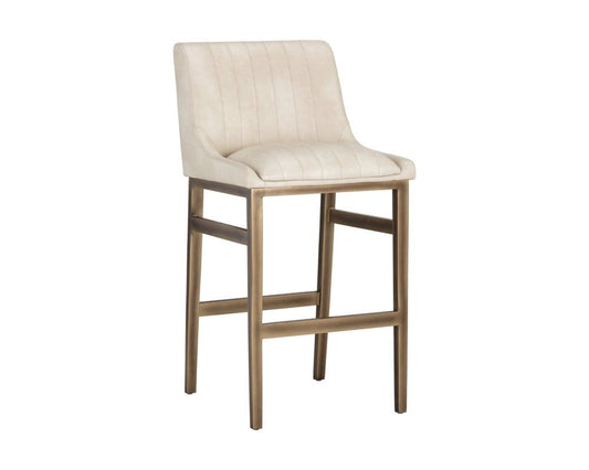 Sunpan - Irongate Halden Barstool - Bravo Cream - 104971 view 1