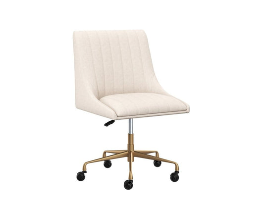 Sunpan - Irongate Halden Office Chair - Beige Linen - 108730 view 1