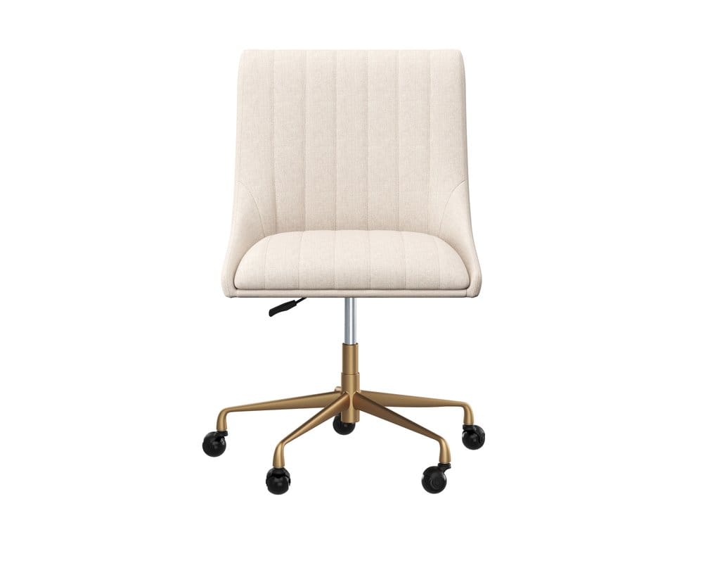 Sunpan - Irongate Halden Office Chair - Beige Linen - 108730 view 3
