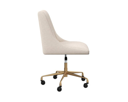 Sunpan - Irongate Halden Office Chair - Beige Linen - 108730 view 5