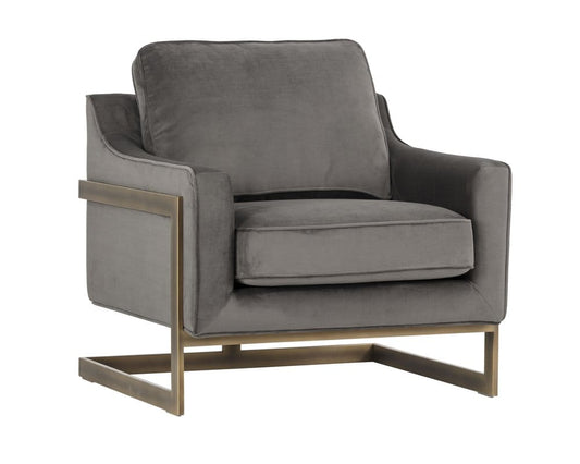 Sunpan - Irongate Kalmin Lounge Chair - Piccolo Pebble - 102769 view 1