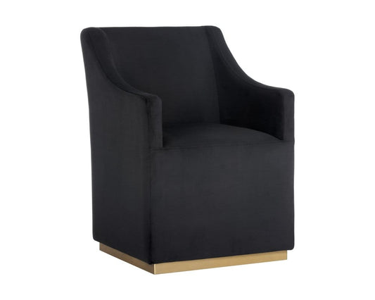 Sunpan - Irongate Zane Wheeled Lounge Chair - Abbington Black - 104982_CLOSEOUT view 1