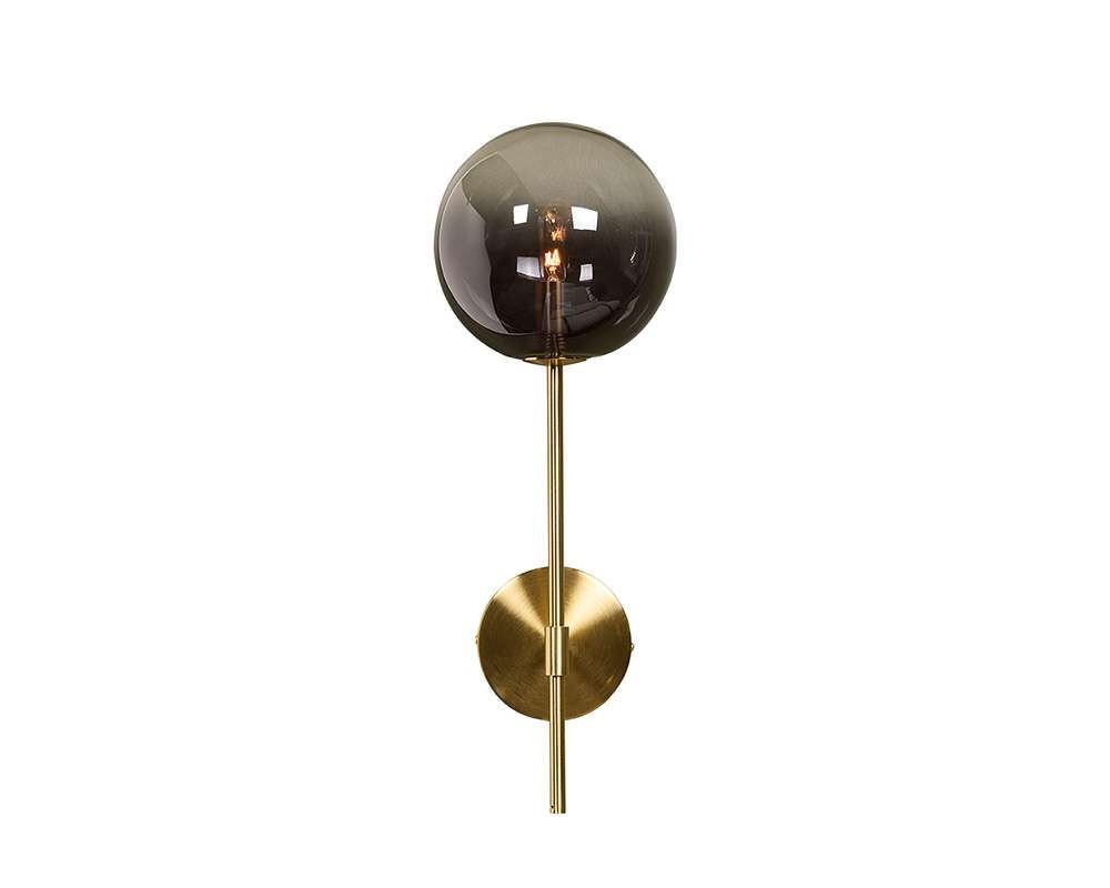 Sunpan - Ikon Izora Sconce - Brass - Smoke Grey Ombre - 107922 veiw 1