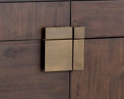 Sunpan - MIXT Jade Sideboard - Antique Brass - Dark Mango - 102927 view 5