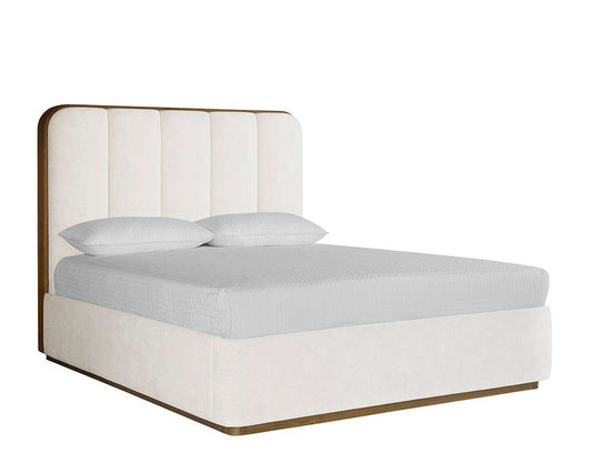 Sunpan - Jamille Bed Queen - Eclipse White - 111224 veiw 1