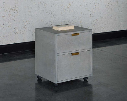 Sunpan - MIXT Jiro File Cabinet - Grey Shagreen - 105444_CLOSEOUT veiw 6