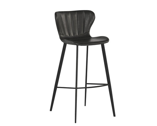 Sunpan - Junction Arabella Barstool - Bravo Portabella / Polo Club Kohl Grey - 104491 view 1