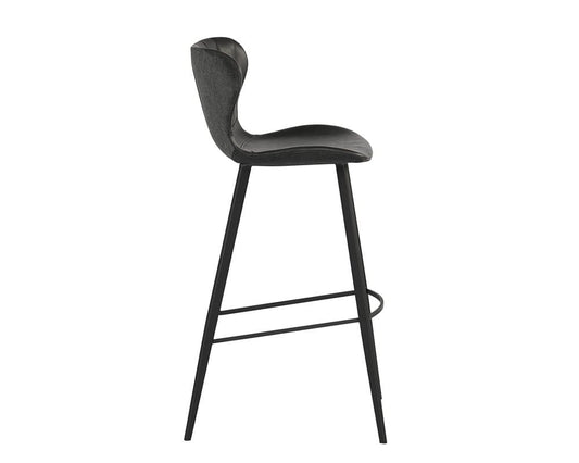 Sunpan - Junction Arabella Barstool - Bravo Portabella / Polo Club Kohl Grey - 104491 view 2