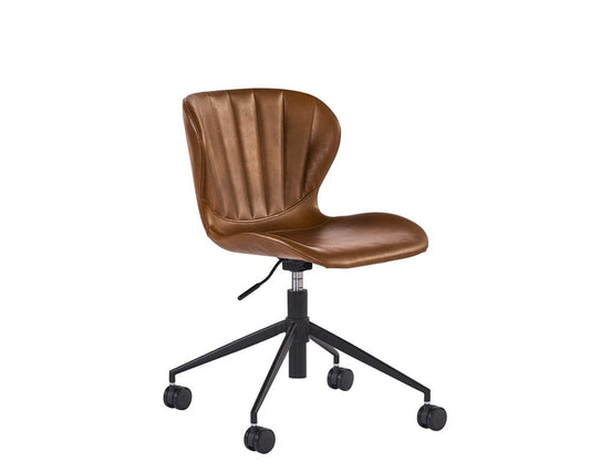 Sunpan - Junction Arabella Office Chair - Bravo Cognac - 104793 view 1