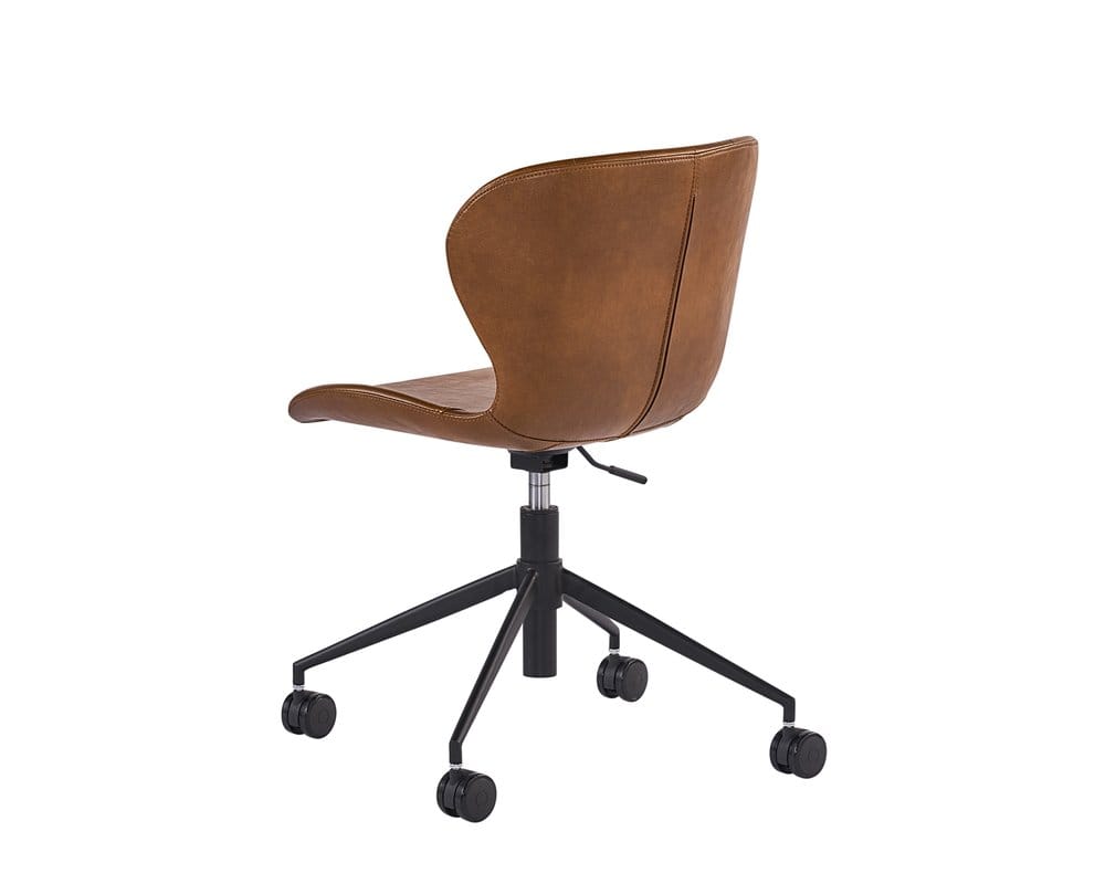 Sunpan - Junction Arabella Office Chair - Bravo Cognac - 104793 view 3