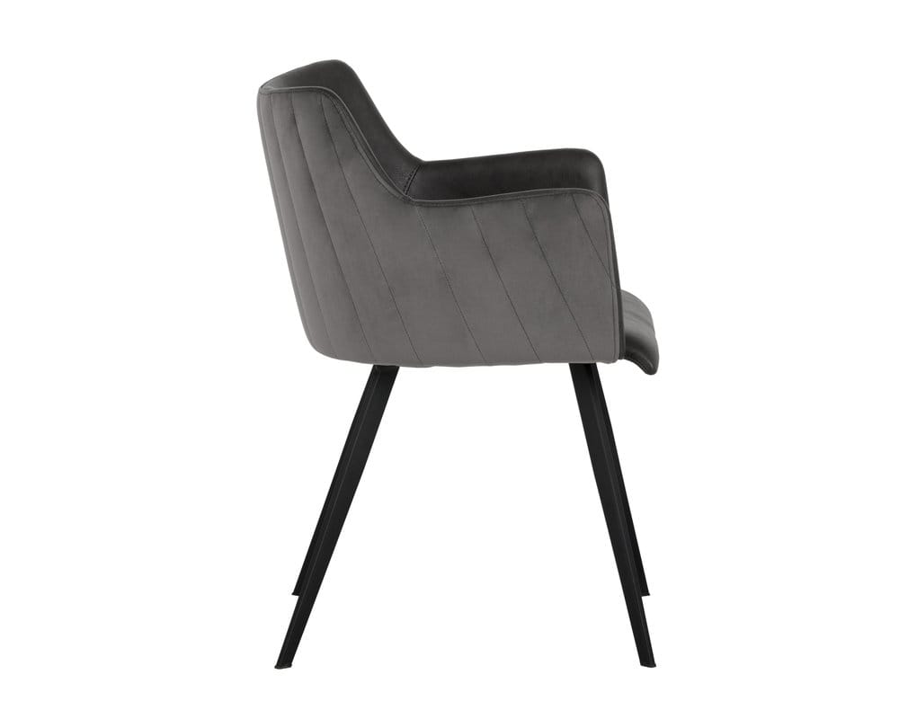 Sunpan - Junction Griffin Dining Armchair - Town Grey / Roman Grey - 103243_CLOSEOUT view 2