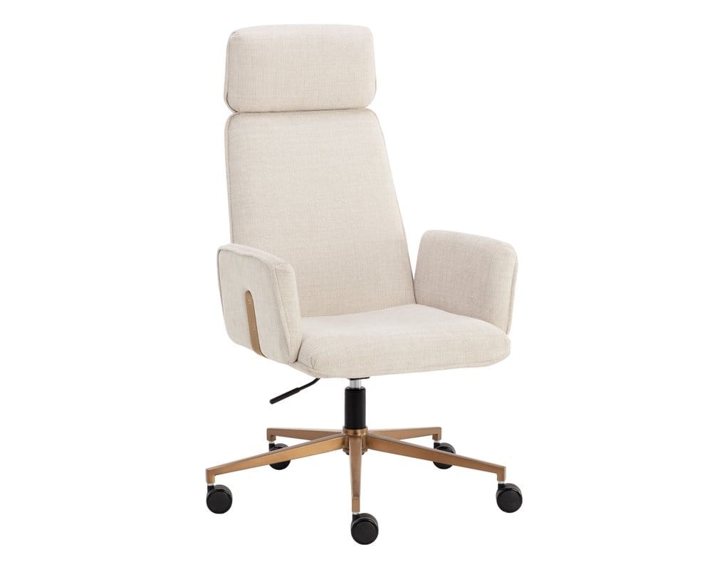 Sunpan - Kalev Office Chair - Chacha Cream - 110264 view 1