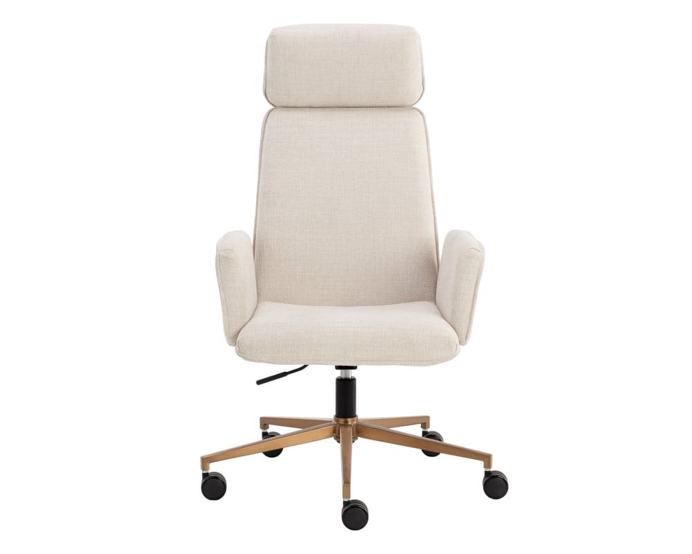 Sunpan - Kalev Office Chair - Chacha Cream - 110264 view 2