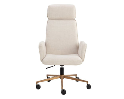 Sunpan - Kalev Office Chair - Chacha Cream - 110264 view 2