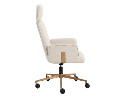 Sunpan - Kalev Office Chair - Chacha Cream - 110264 view 3