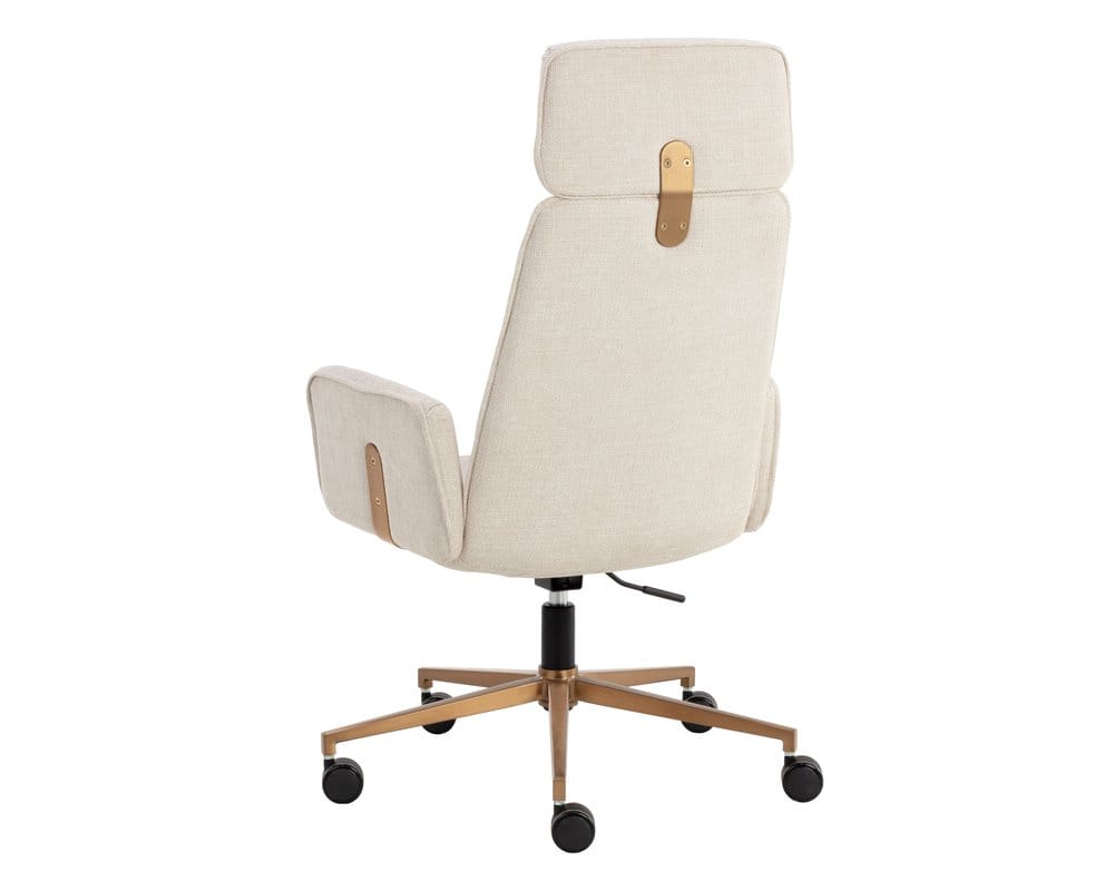 Sunpan - Kalev Office Chair - Chacha Cream - 110264 view 4