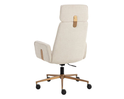 Sunpan - Kalev Office Chair - Chacha Cream - 110264 view 4