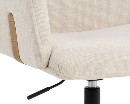 Sunpan - Kalev Office Chair - Chacha Cream - 110264 view 6