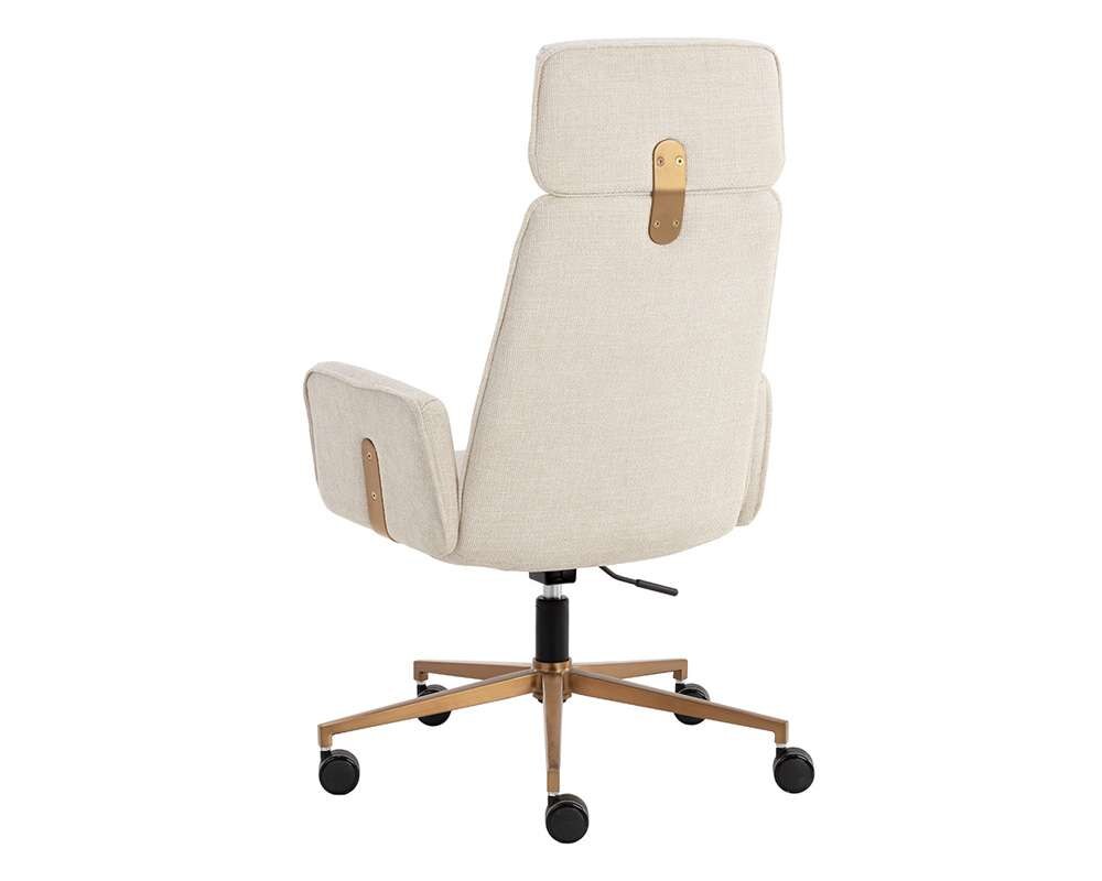 Sunpan - Kalev Office Chair - Chacha Cream - 110264 veiw 4