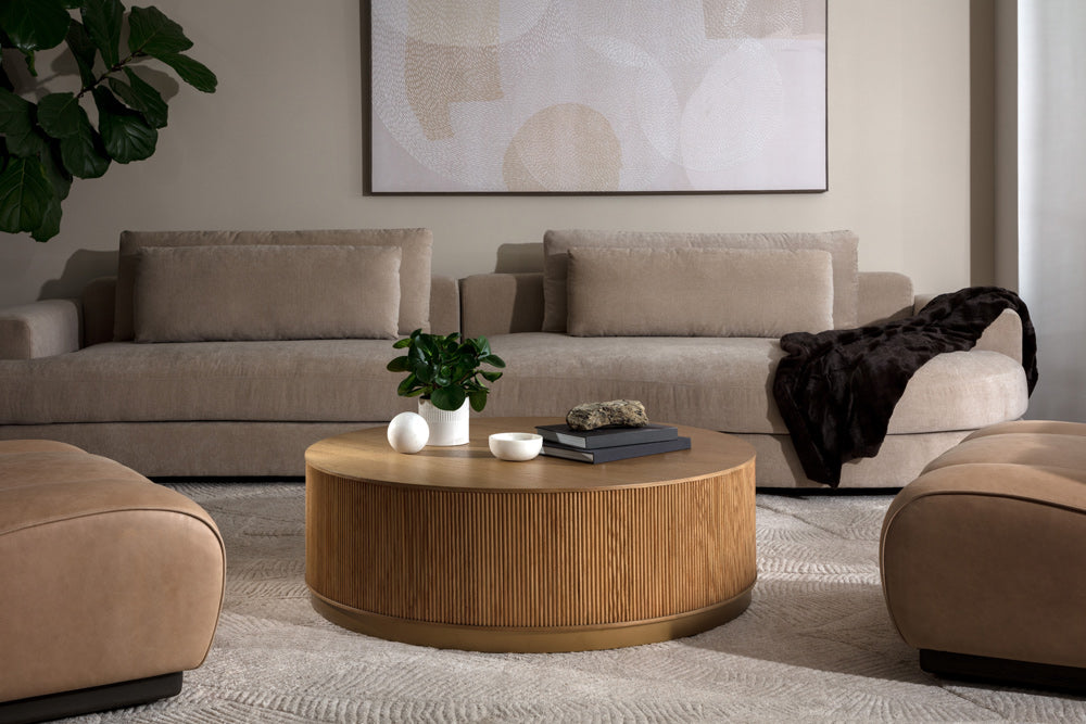 Sunpan - Kalla Coffee Table - Rustic Oak - 110776 view 4