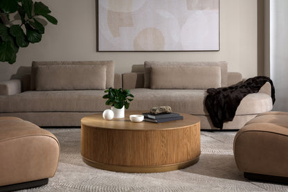 Sunpan - Kalla Coffee Table - Rustic Oak - 110776 view 4