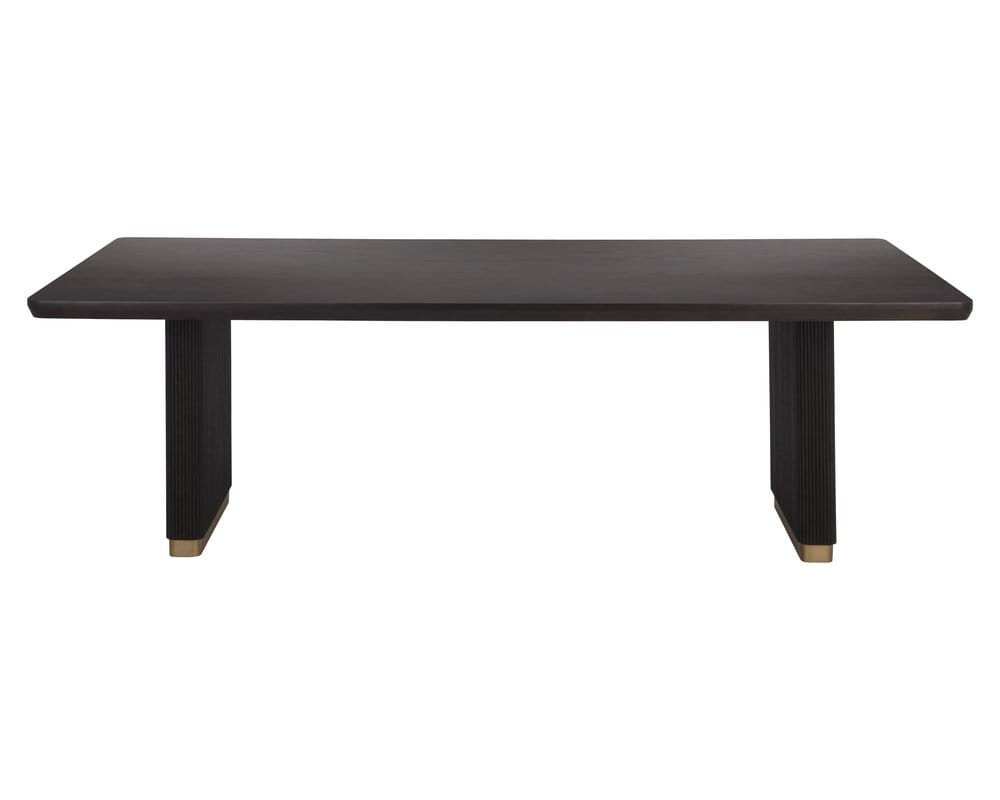 Sunpan - Kalla Dining Table Rectangular - Charcoal - 96in - 110990 view 2
