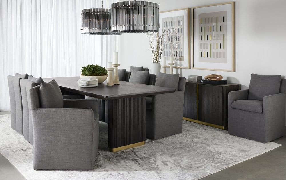 Sunpan - Kalla Dining Table Rectangular - Charcoal - 96in - 110990 view 8