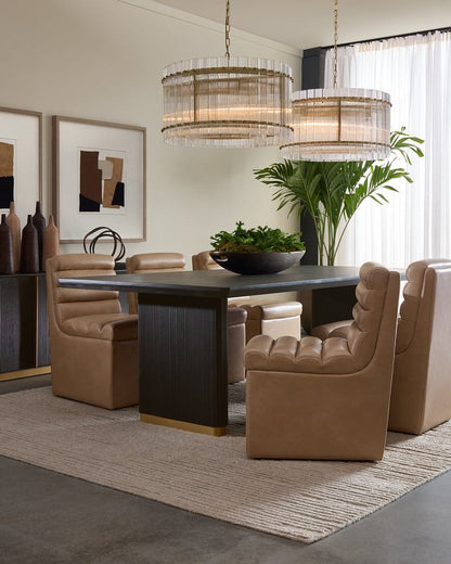 Sunpan - Kalla Dining Table Rectangular - Charcoal - 96in - 110990 view 11
