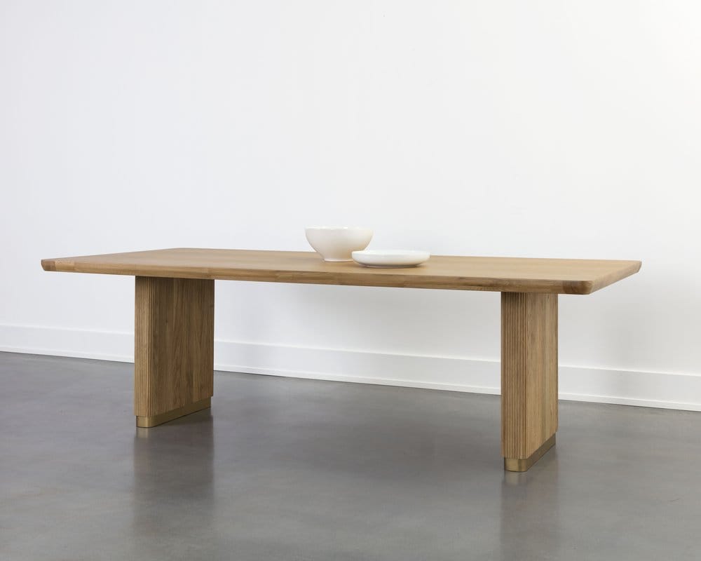 Sunpan - Kalla Dining Table Rectangular - Rustic Oak - 96in - 110992 view 3