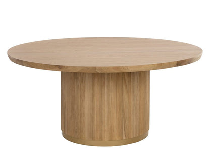 Sunpan - Kalla Dining Table Round - Rustic Oak - 68in - 110774 view 2