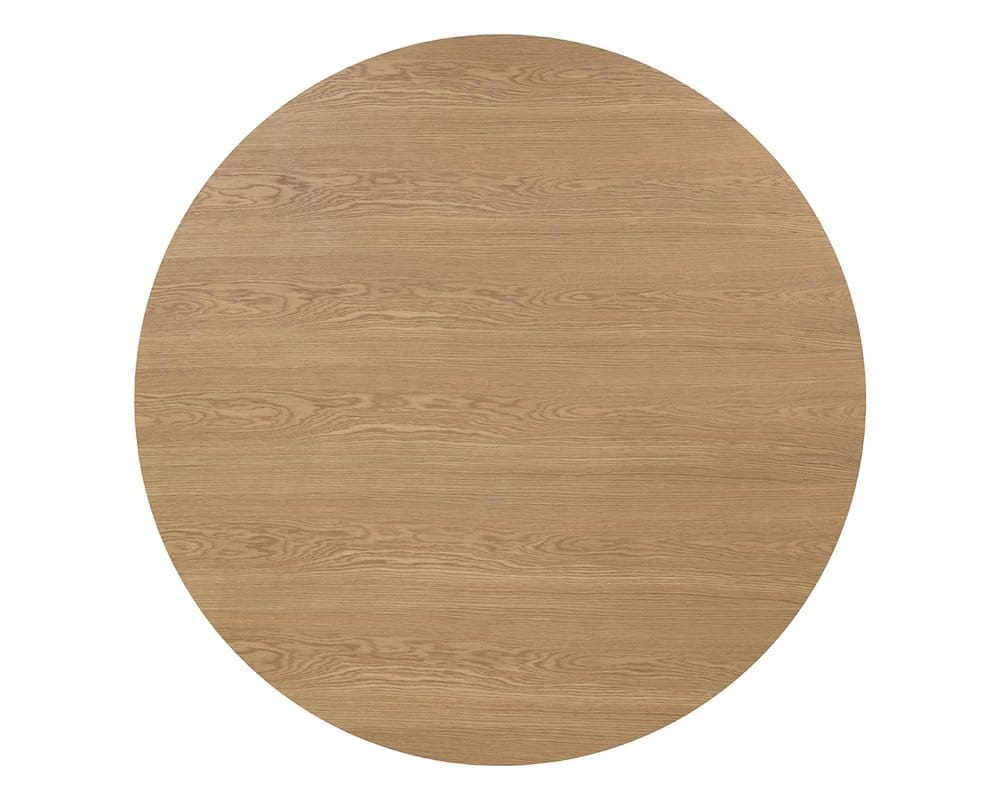 Sunpan - Kalla Dining Table Round - Rustic Oak - 68in - 110774 view 3