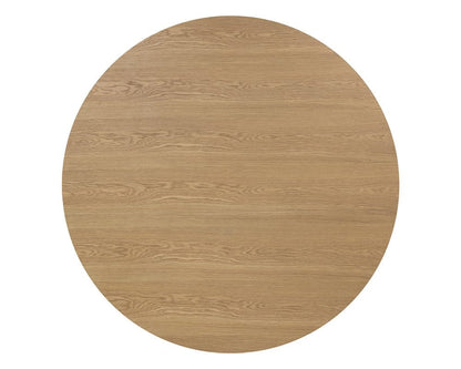 Sunpan - Kalla Dining Table Round - Rustic Oak - 68in - 110774 view 3