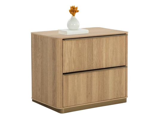 Sunpan - Kalla Nightstand - Rustic Oak - 110777 view 1