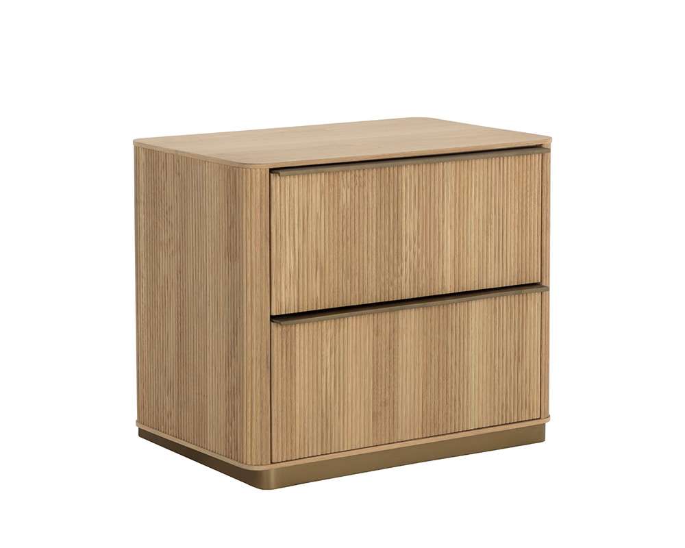 Sunpan - Kalla Nightstand - Rustic Oak - 110777 veiw 2