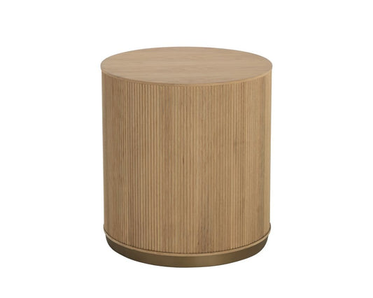 Sunpan - Kalla Side Table - Rustic Oak - 110775 view 1