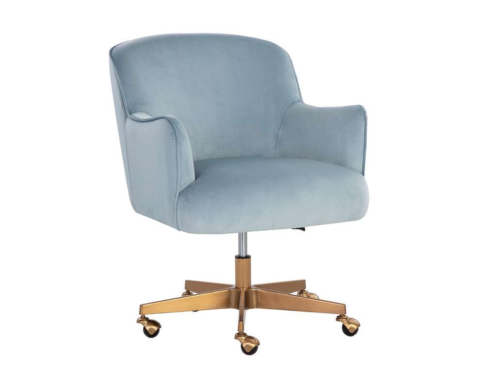 Sunpan - Karina Office Chair - Cornflower Blue Sky - 107853_SUN veiw 1