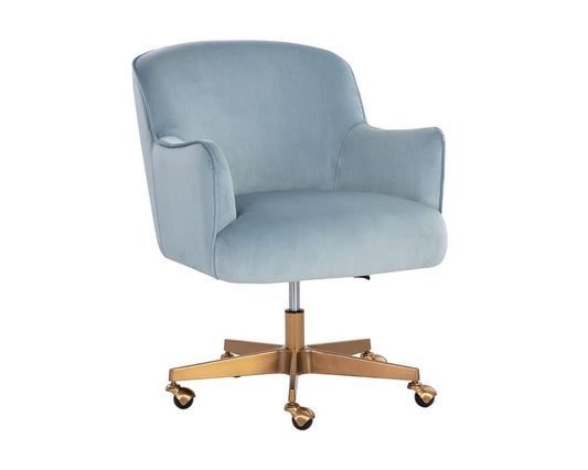 Sunpan - Karina Office Chair - Cornflower Blue Sky - 107853_SUN veiw 1