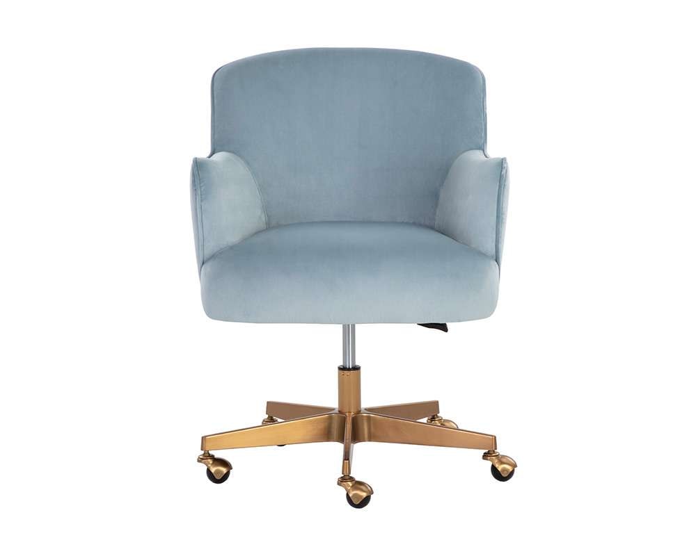 Sunpan - Karina Office Chair - Cornflower Blue Sky - 107853_SUN veiw 2