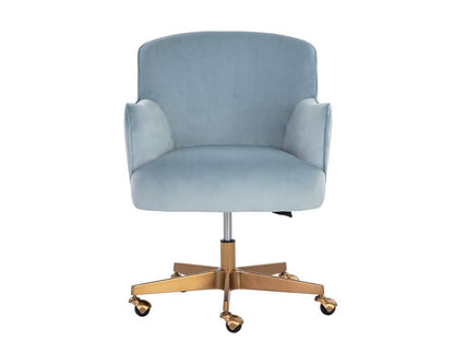 Sunpan - Karina Office Chair - Cornflower Blue Sky - 107853_SUN veiw 2