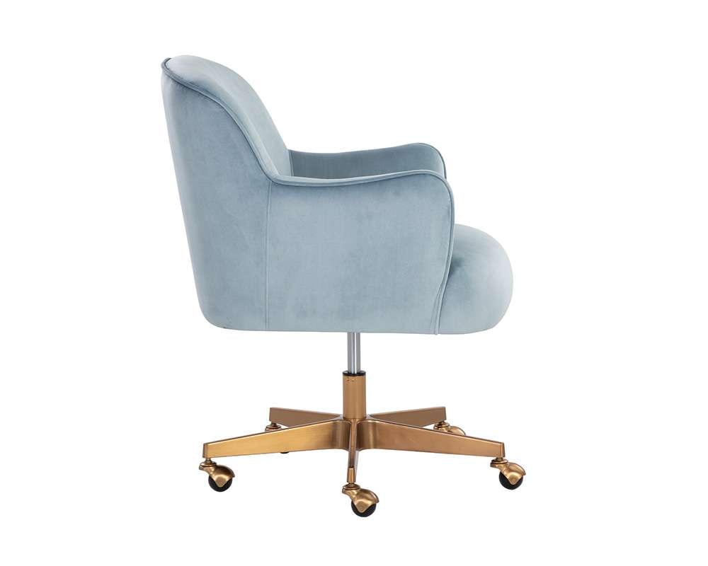 Sunpan - Karina Office Chair - Cornflower Blue Sky - 107853_SUN veiw 3