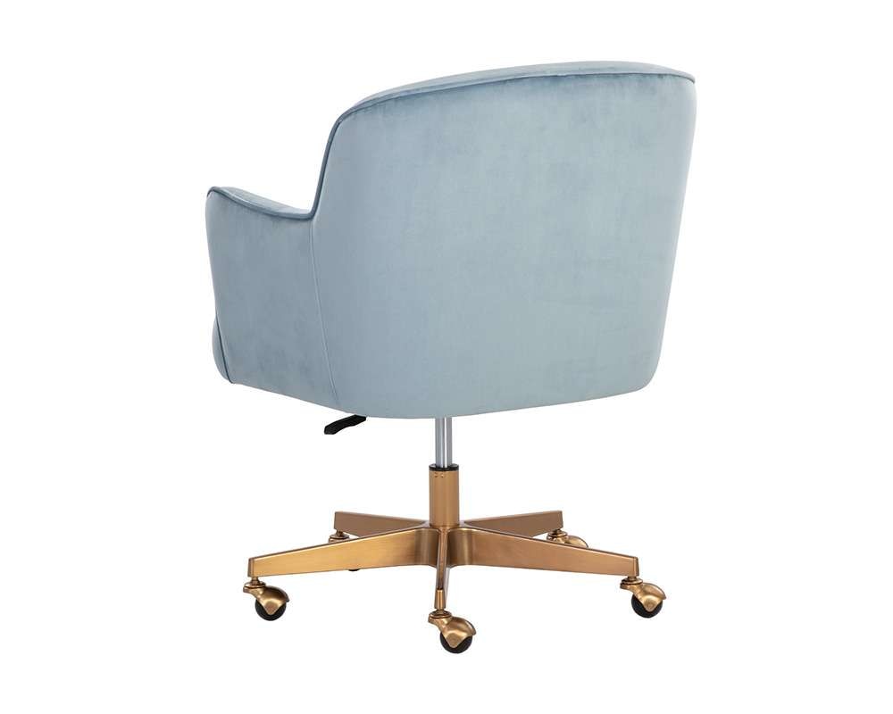 Sunpan - Karina Office Chair - Cornflower Blue Sky - 107853_SUN veiw 4