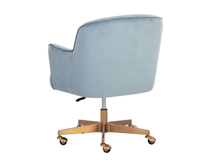 Sunpan - Karina Office Chair - Cornflower Blue Sky - 107853_SUN veiw 4