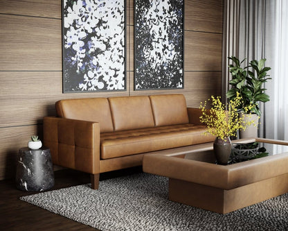 Sunpan - Karmelo Sofa - Cognac Leather - 111267_CLOSEOUT view 3