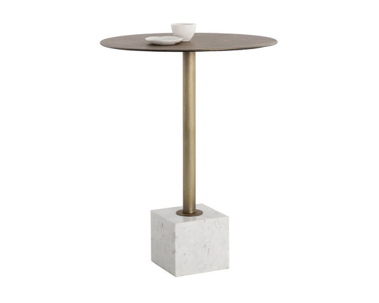 Sunpan - Kata Bar Table - White Marble - 109641 view 1