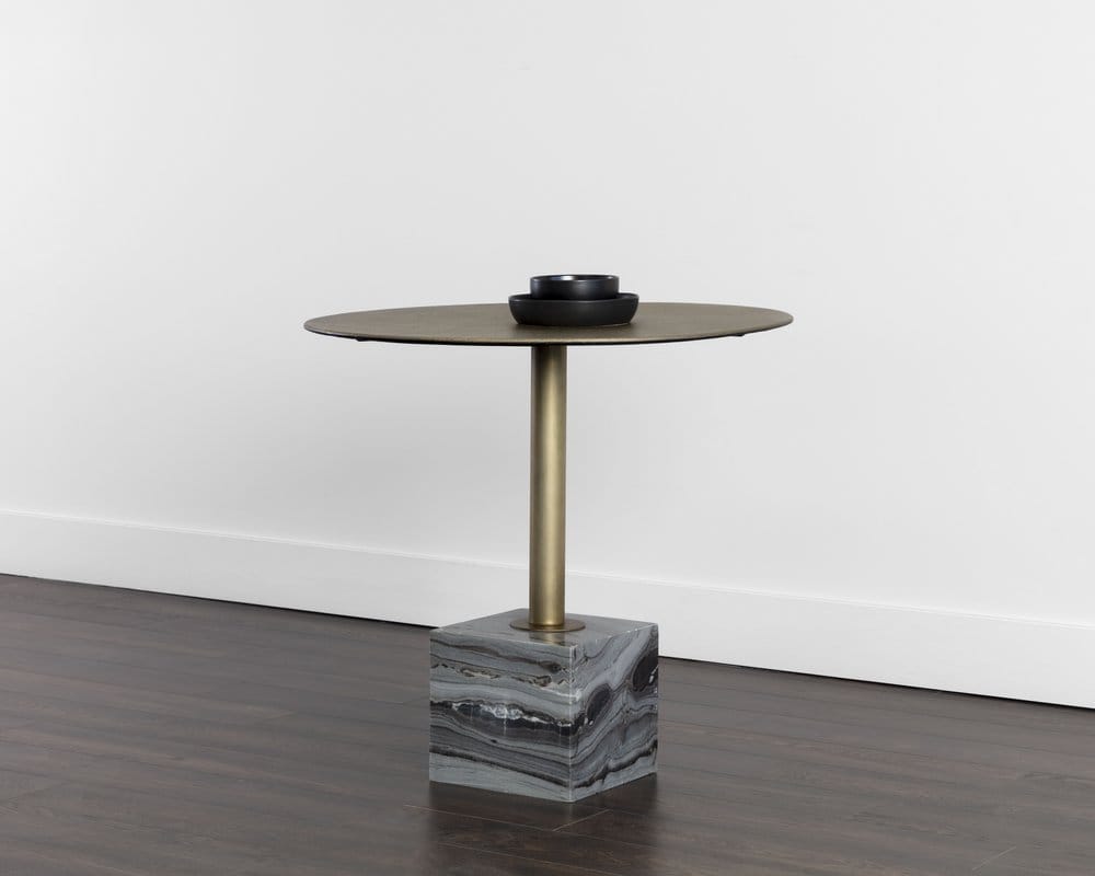 Sunpan - Kata Bistro Table - Grey Marble - 32in - 109640 view 4