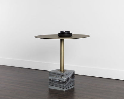 Sunpan - Kata Bistro Table - Grey Marble - 32in - 109640 view 4