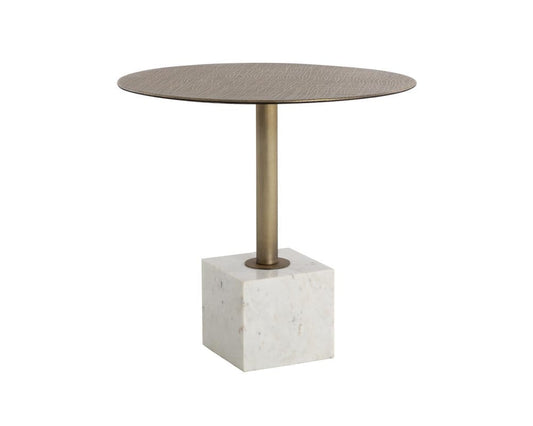 Sunpan - Kata Bistro Table - White Marble - 32in - 109639 view 1