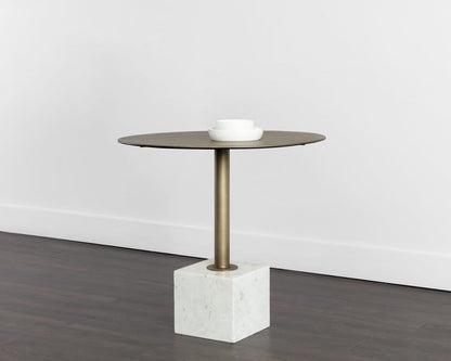 Sunpan - Kata Bistro Table - White Marble - 32in - 109639 view 4